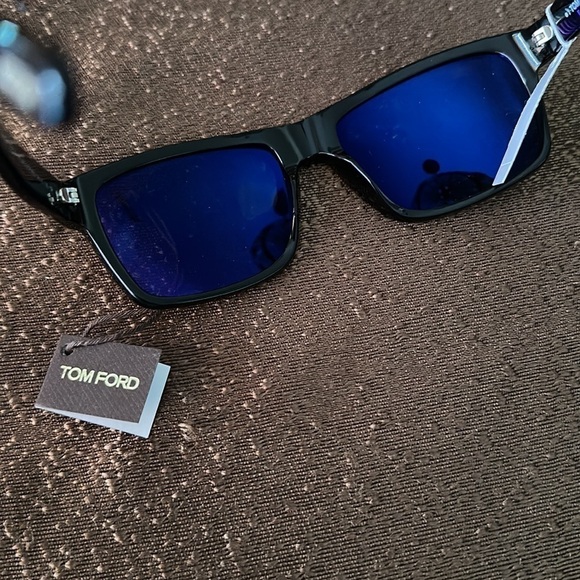 Tom ford August Polarized Sunglasses Black Silver Anniversary Edition Unisex NWT - Picture 15 of 16